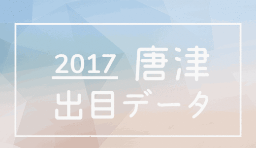 2017年ボートレース唐津競艇場：出目別回収率データ