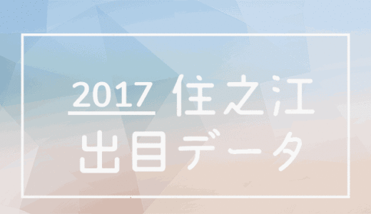 2017年ボートレース住之江競艇場：出目別回収率データ