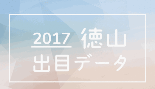 2017年ボートレース徳山競艇場：出目別回収率データ