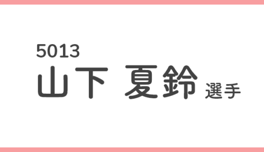 【競艇選手データ】山下夏鈴 選手/5013  特徴・傾向