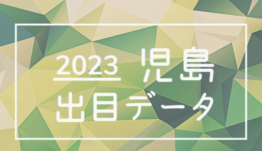 【2023年】ボートレース児島競艇場：出目・人気順データ