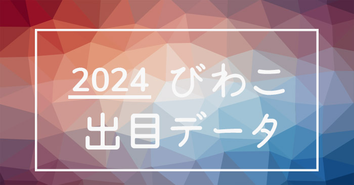 2024年-ボートレース琵琶湖競艇場_出目データ