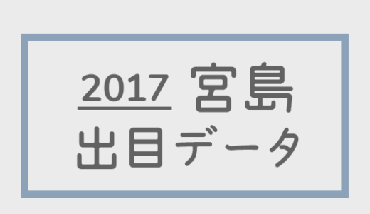 【2017年】ボートレース宮島競艇場：出目別回収率データ
