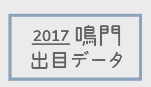 【2017年】ボートレース鳴門競艇場：出目別回収率データ