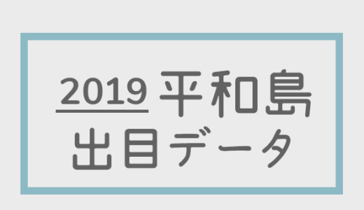 【2019年】ボートレース平和島競艇場：出目別回収率データ
