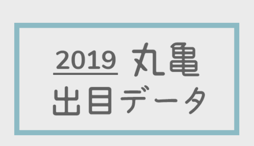 【2019年】ボートレース丸亀競艇場：出目別回収率データ