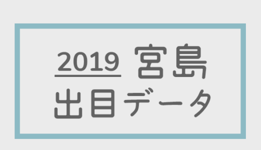 【2019年】ボートレース宮島競艇場：出目別回収率データ