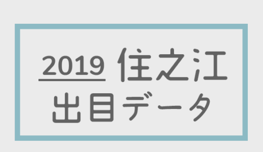 【2019年】ボートレース住之江競艇場：出目別回収率データ