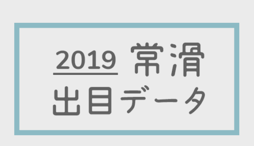 【2019年】ボートレース常滑競艇場：出目別回収率データ