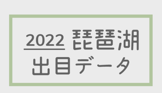 【2022年】ボートレース琵琶湖競艇場：出目・人気順データ