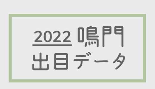 【2022年】ボートレース鳴門競艇場：出目・人気順データ