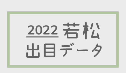 【2022年】ボートレース若松競艇場：出目・人気順データ