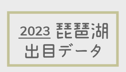 【2023年】ボートレース琵琶湖競艇場：出目・人気順データ