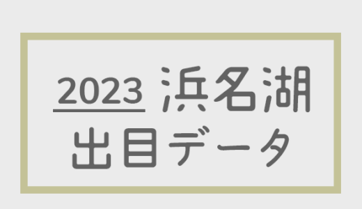 【2023年】ボートレース浜名湖競艇場：出目・人気順データ