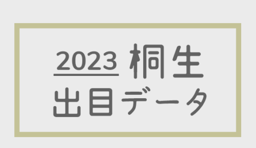 【2023年】ボートレース桐生競艇場：出目・人気順データ