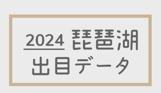 【2024年】ボートレース琵琶湖競艇場：出目・人気順データ