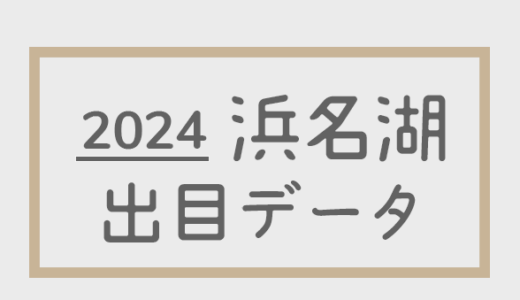 【2024年】ボートレース浜名湖競艇場：出目・人気順データ