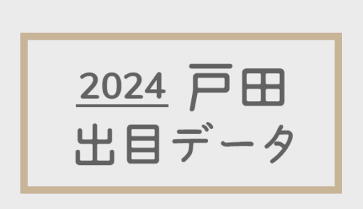 【2024年】ボートレース戸田競艇場：出目・人気順データ