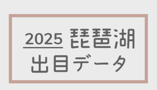 【2025年】ボートレース琵琶湖競艇場：出目・人気順データ